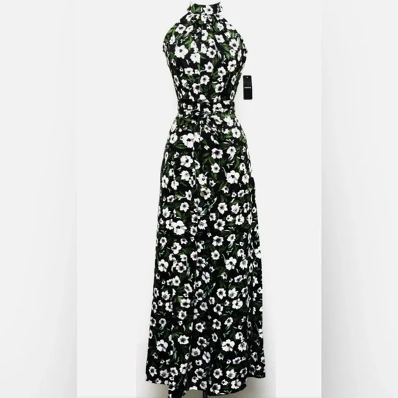 bebe | Dresses | Bebe Black And White Halter Sundress For Wedding Guest |  Poshmark